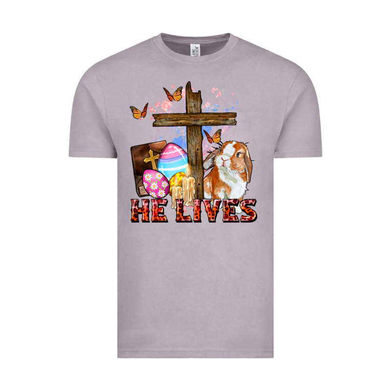 He Lives Easter Day Vintage Tee by CowGirlArtShop | Teevron