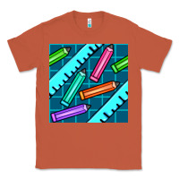 Copper school pencil seamless pattern Classic Tee - BundleAndBundleShop