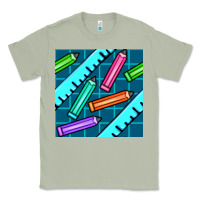 Matcha school pencil seamless pattern Classic Tee - BundleAndBundleShop