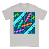 Moon Dust school pencil seamless pattern Classic Tee - BundleAndBundleShop