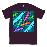 Plum school pencil seamless pattern Classic Tee - BundleAndBundleShop