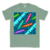 Sage school pencil seamless pattern Classic Tee - BundleAndBundleShop