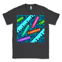 Smoke school pencil seamless pattern Classic Tee - BundleAndBundleShop