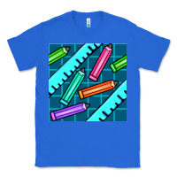 True Royal school pencil seamless pattern Classic Tee - BundleAndBundleShop