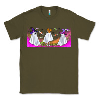 Army Green cutes ghosts libbey glass Classic Tee - BundleAndBundleShop