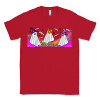 Red cutes ghosts libbey glass Classic Tee - BundleAndBundleShop