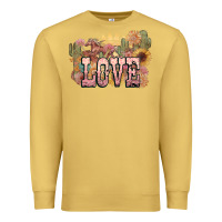 Antique Gold love horse western floral Premium Sweatshirt - NancyCooperArtShop