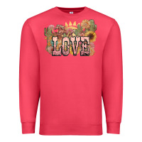Cardinal love horse western floral Premium Sweatshirt - NancyCooperArtShop