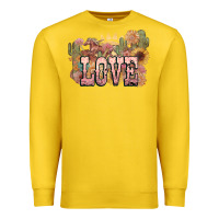 Lemon love horse western floral Premium Sweatshirt - NancyCooperArtShop