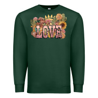 Sports Green love horse western floral Premium Sweatshirt - NancyCooperArtShop