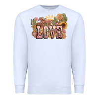 Love Horse Western Floral Premium Sweatshirt | Teevron