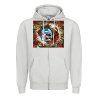 Dove Grey american football helmet and leopard Zipper Hoodie - NancyCooperArtShop