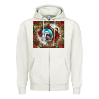 Oatmeal Heather american football helmet and leopard Zipper Hoodie - NancyCooperArtShop