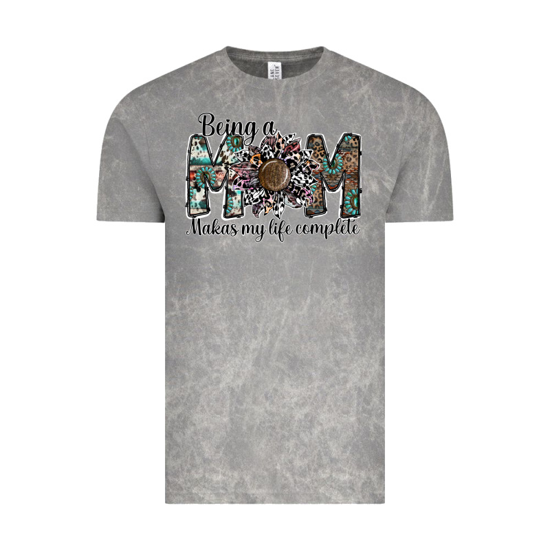 Being A Mom Makas My Life Complete Vintage Tee by SublimationCraftShop | Teevron