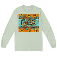 Matcha Sunflower Leopard Thanksgiving Love Long Sleeve Tee - Artiststas