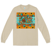 Mushroom Sunflower Leopard Thanksgiving Love Long Sleeve Tee - Artiststas