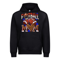 Black American Football Mom Urban Hoodie - NancyCooperArtShop