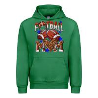 Emerald American Football Mom Urban Hoodie - NancyCooperArtShop