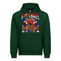 Forest Green American Football Mom Urban Hoodie - NancyCooperArtShop