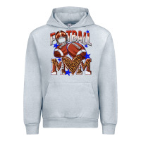 Heather Grey American Football Mom Urban Hoodie - NancyCooperArtShop