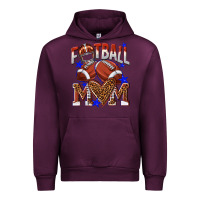 Mauve Wine American Football Mom Urban Hoodie - NancyCooperArtShop