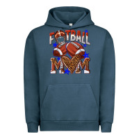 Pigment Midnight Navy American Football Mom Urban Hoodie - NancyCooperArtShop