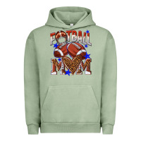 Pigment Oil Green American Football Mom Urban Hoodie - NancyCooperArtShop