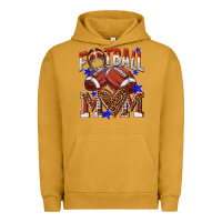 Pigment Peanut Butter American Football Mom Urban Hoodie - NancyCooperArtShop