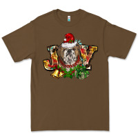 Cacao Christmas joy english bulldog Premium Tee - BarkalooDesign