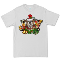 Dove Grey Christmas joy english bulldog Premium Tee - BarkalooDesign