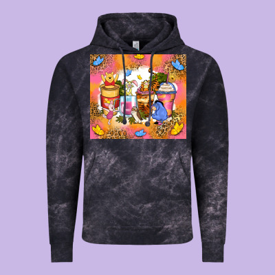Cartoon Characters Coffee Cups Vintage Hoodie Designed By Zillion Design Studio