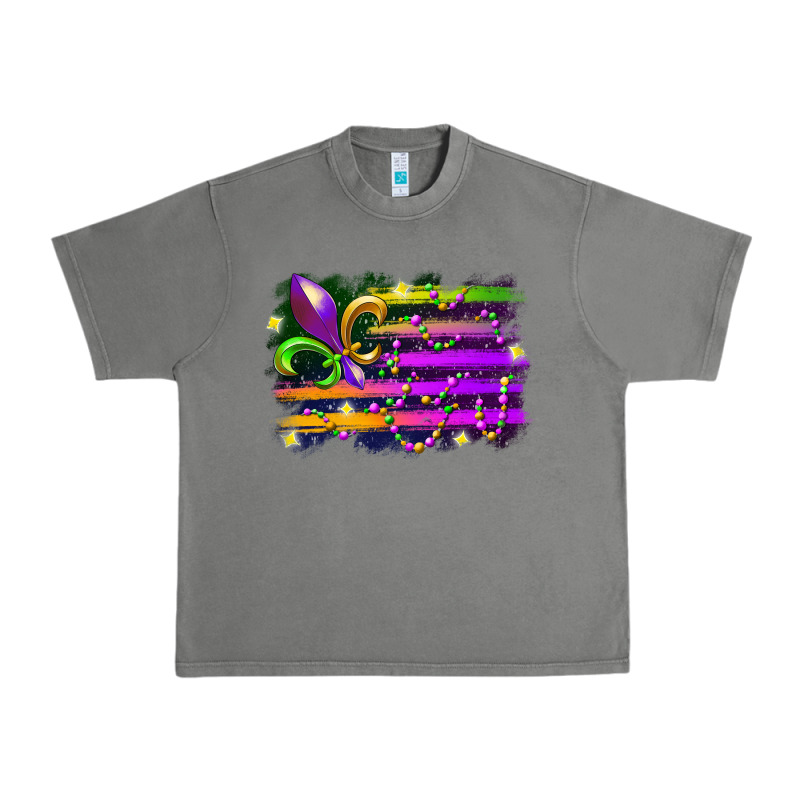 Mardi Gras Flag Urban Heavy Tee by RacoonDesign | Teevron