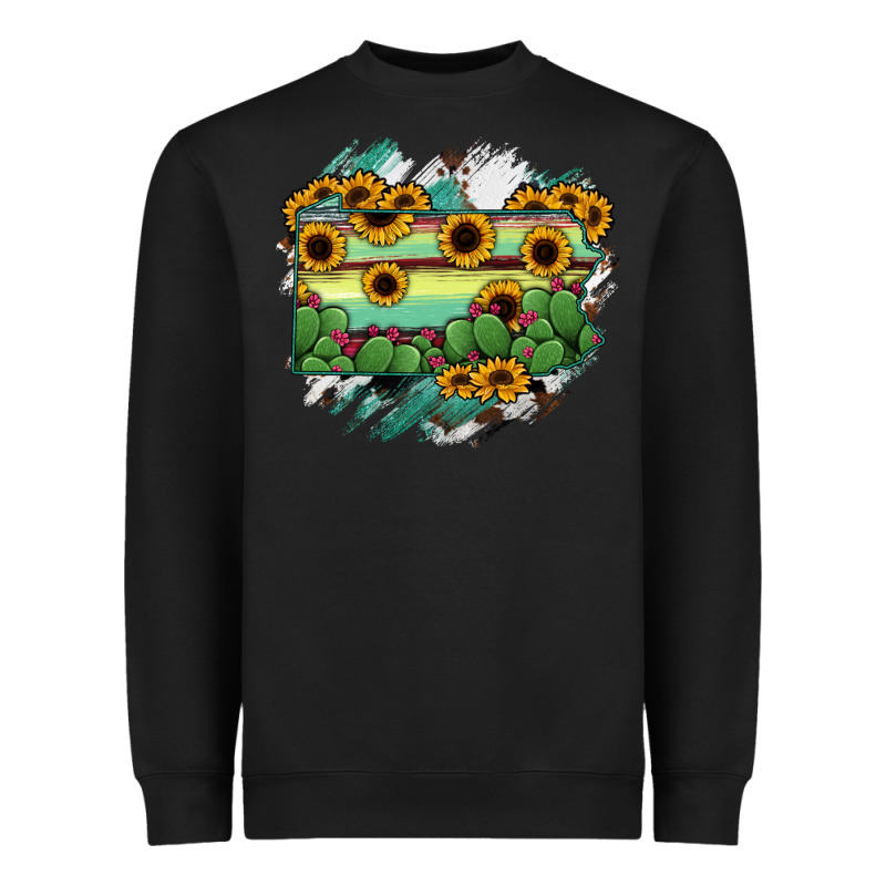 Pennsylvania State Map Heavyweight Sweatshirt by RanaPortraitStore | Teevron