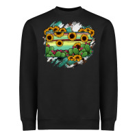 Black Pennsylvania State Map Heavyweight Sweatshirt - RanaPortraitStore