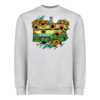 Heather Grey Pennsylvania State Map Heavyweight Sweatshirt - RanaPortraitStore