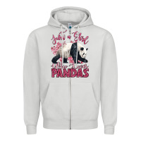 Just A Girl Who Loves Pandas Zipper Hoodie | Teevron