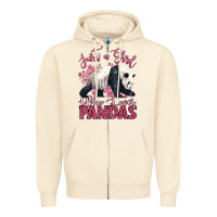 Sandshell just a girl who loves pandas Zipper Hoodie - LillyAllenDesigns