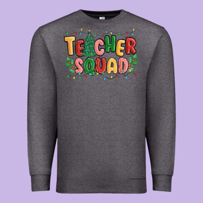 Teacher Squad Premium Sweatshirt Designed By Maliassmallbusiness