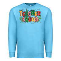 Ocean Blue teacher squad Premium Sweatshirt - MaliasSmallBusiness