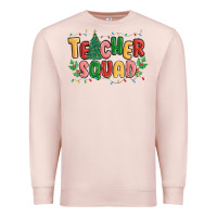 Pale Pink teacher squad Premium Sweatshirt - MaliasSmallBusiness