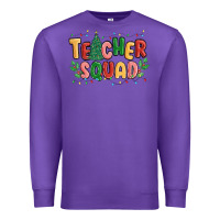 Purple teacher squad Premium Sweatshirt - MaliasSmallBusiness