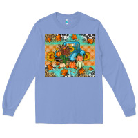 Colony Blue Thanksgiving Truck With Turkey Long Sleeve Tee - Artiststas