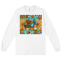 White Thanksgiving Truck With Turkey Long Sleeve Tee - Artiststas