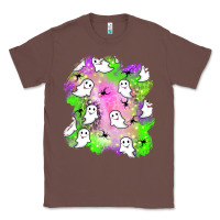 Chestnut ghost halloween patch Classic Tee - BundleAndBundleShop