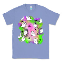 Colony Blue ghost halloween patch Classic Tee - BundleAndBundleShop