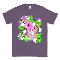 Lavender ghost halloween patch Classic Tee - BundleAndBundleShop