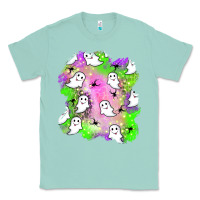 Seafoam ghost halloween patch Classic Tee - BundleAndBundleShop