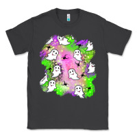 Ghost Halloween Patch Classic Tee | Teevron
