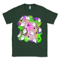 Sports Green ghost halloween patch Classic Tee - BundleAndBundleShop