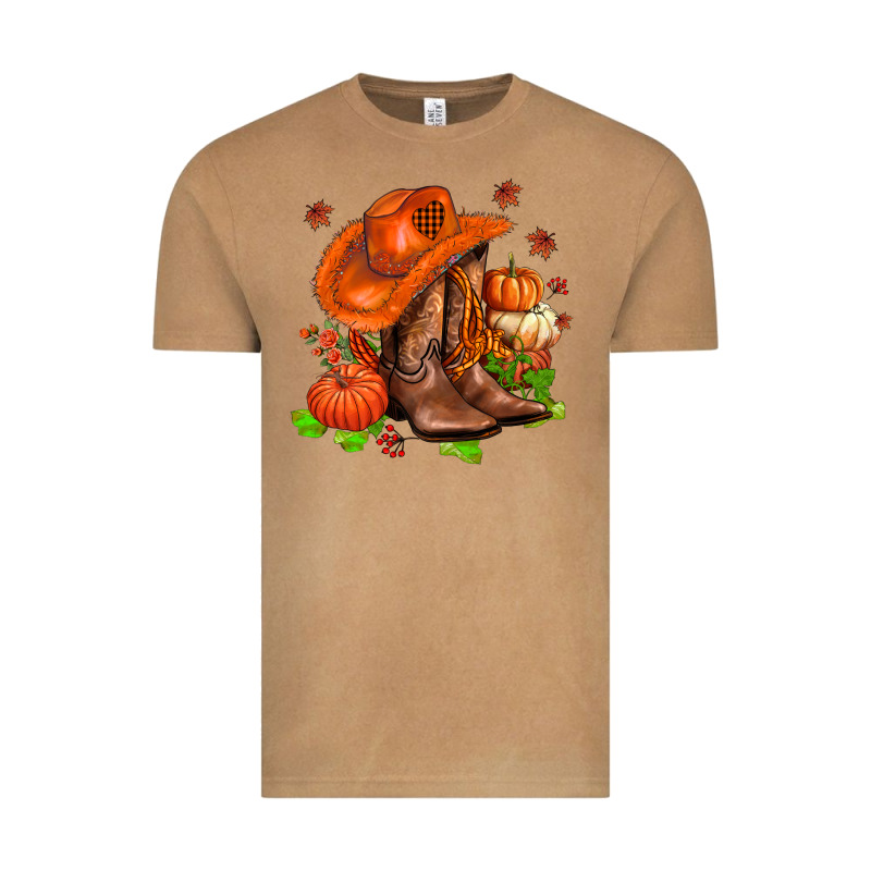 Fall Pumpkins  Cowgirl  And Roses Vintage Tee by AdoDesignShop | Teevron
